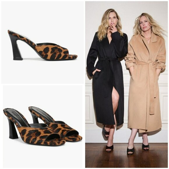 💕FAVORITE DAUGHTER Katharin Calf Hair Sandal Brandy Brown Leopard Print 11 NWT